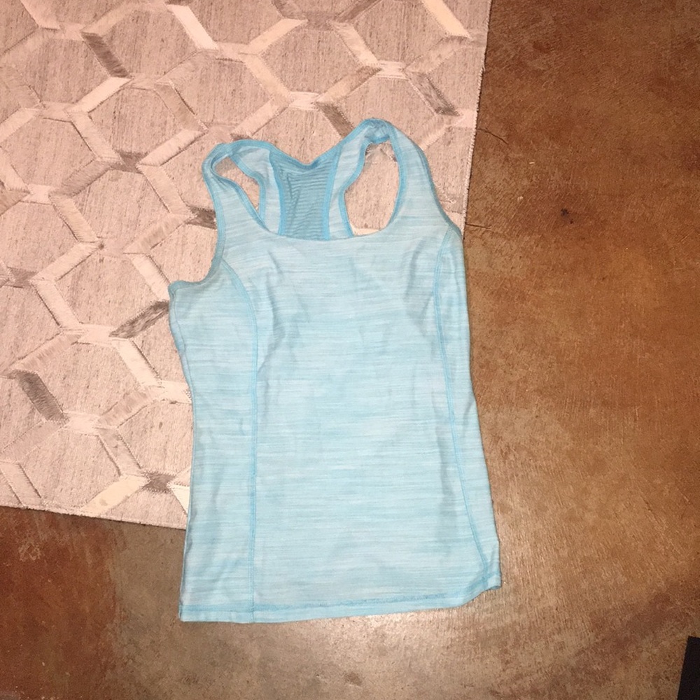 Light blue work out tank